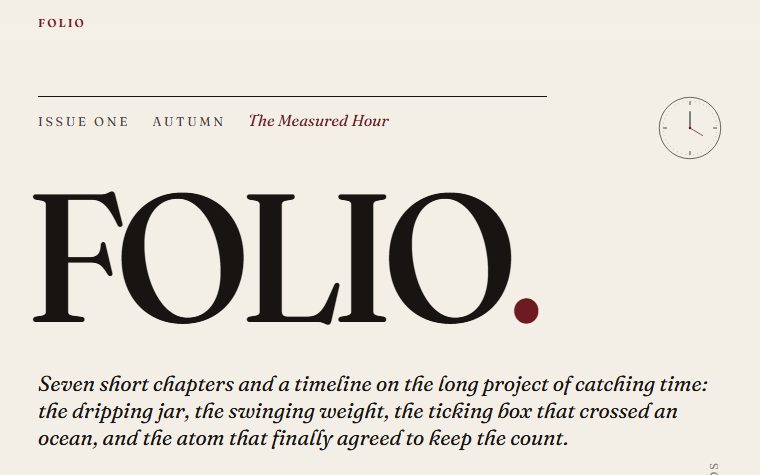 Folio, a Fable 5.1 demo page.