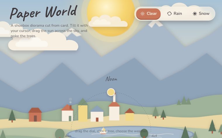 Paper World, a Fable 5.1 demo page.